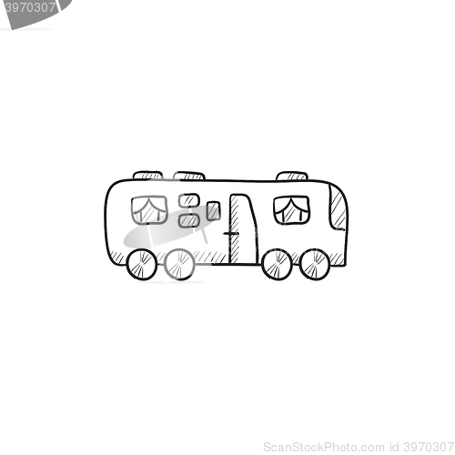 Image of Motorhome sketch icon.