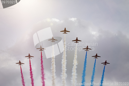 Image of air show at London