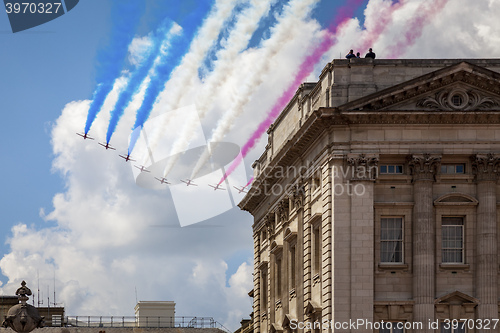 Image of air show at London