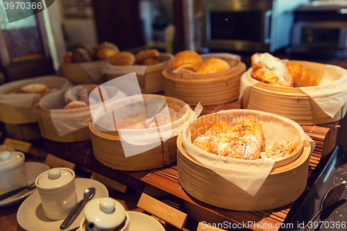 Image of bread and buns at restaurant