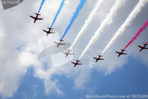 Image of air show at London