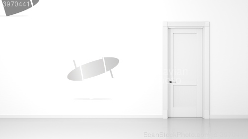 Image of white wall and door background