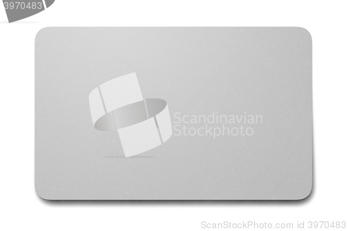 Image of blank plastic card