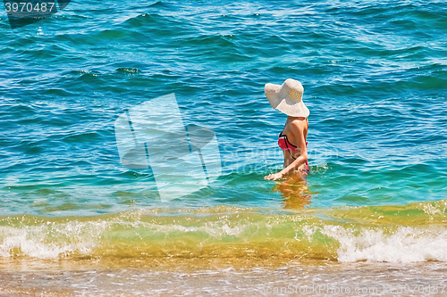 Image of Woman and Sea