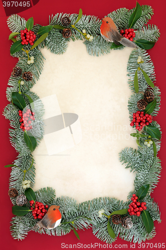Image of Christmas Background Abstract Border