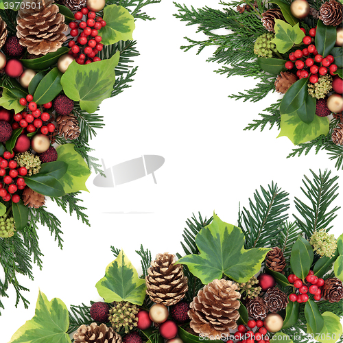 Image of Christmas Abstract Border