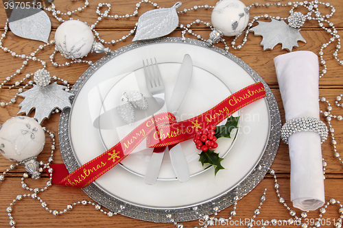 Image of Merry Christmas Table Setting