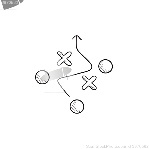 Image of Tactical plan sketch icon.