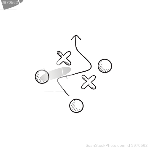 Image of Tactical plan sketch icon.