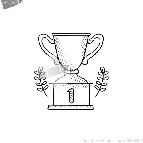 Image of Trophy sketch icon.