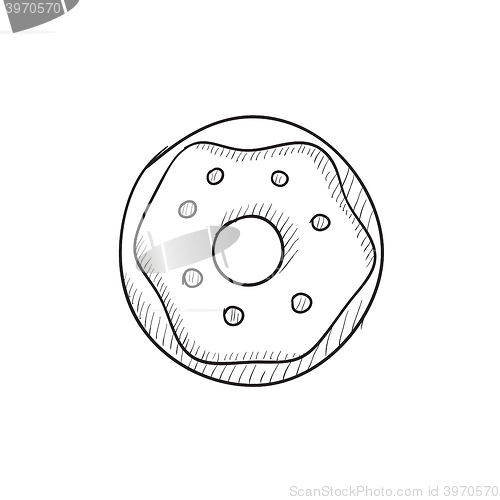 Image of Doughnut sketch icon.