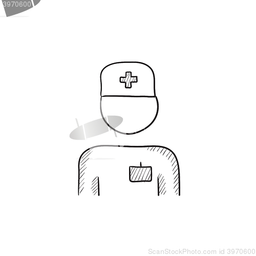 Image of Nurse sketch icon.