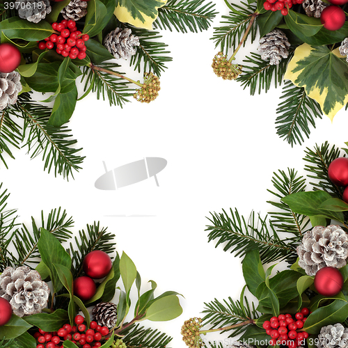 Image of Christmas Background Border