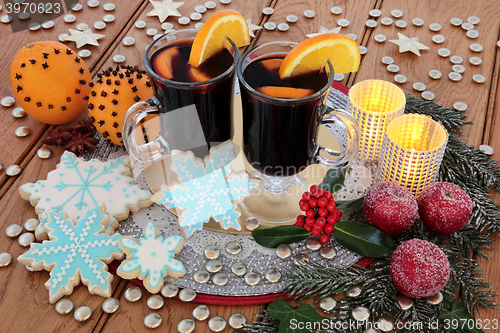 Image of Mulled Wine and Gingerbread Biscuits