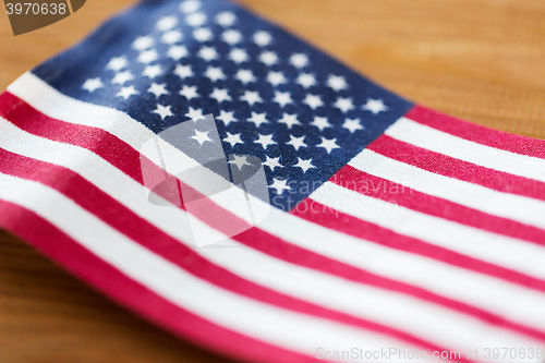 Image of close up of american flag