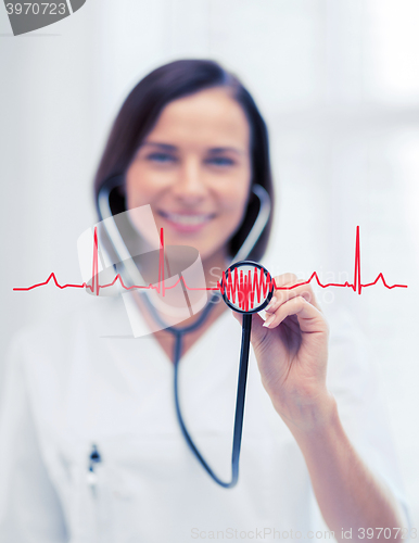 Image of female doctor with stethoscope