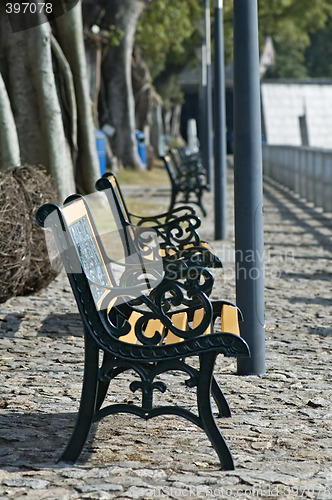 Image of Row of benches