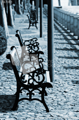 Image of Row of benches