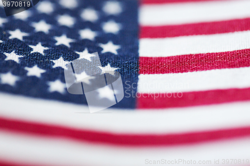 Image of close up of american flag