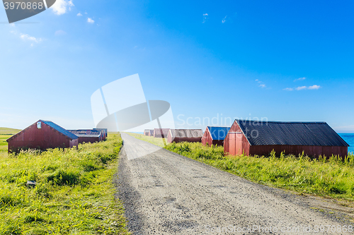 Image of boathouses