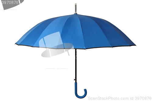 Image of Blue umbrella on white