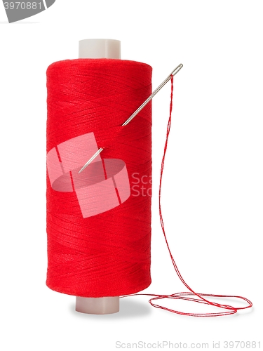 Image of Sewing thread and needle