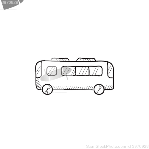 Image of Bus sketch icon.