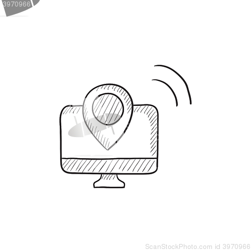 Image of Navigation sketch icon.