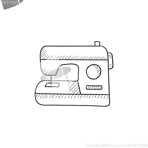 Image of Sewing-machine sketch icon.