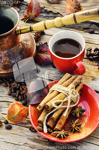 Image of Coffee in the autumn season