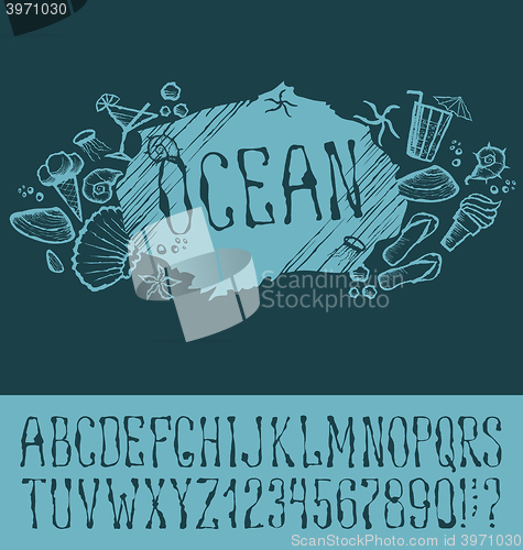 Image of  Summer beach pattern