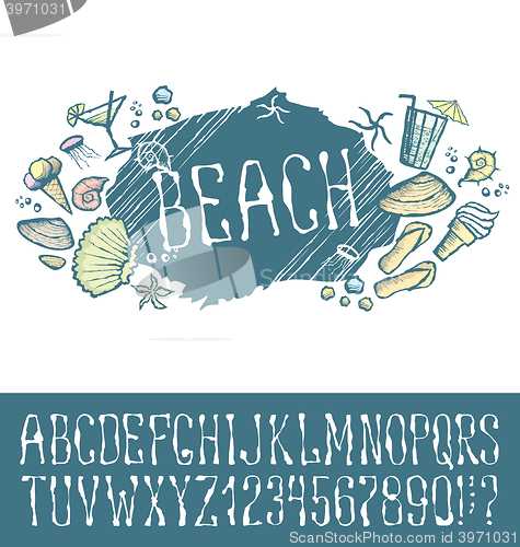 Image of  Summer beach pattern