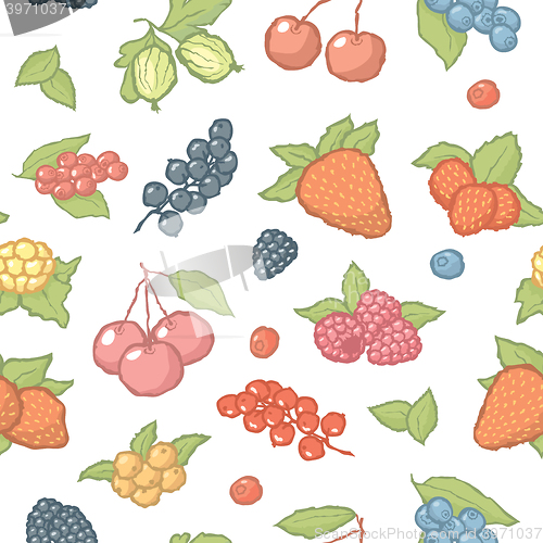 Image of Seamless berries pattern