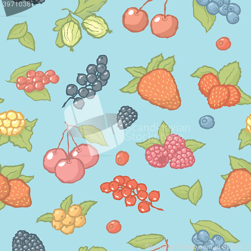 Image of Seamless berries pattern