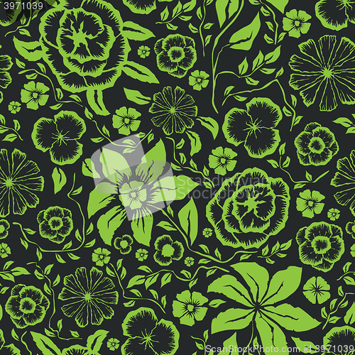 Image of Seamless pattern with flower