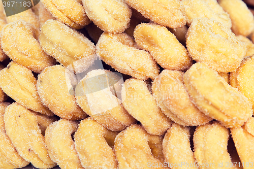 Image of sugared donuts texture