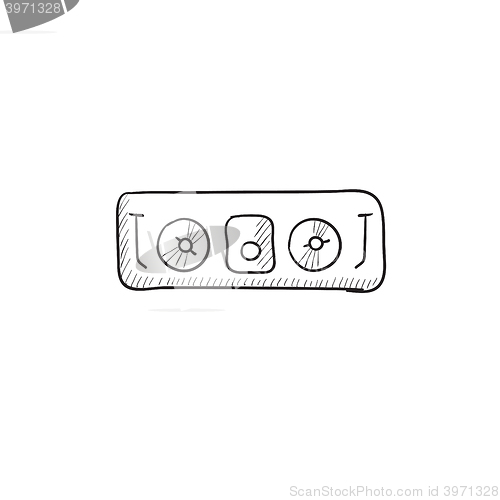 Image of DJ console sketch icon.