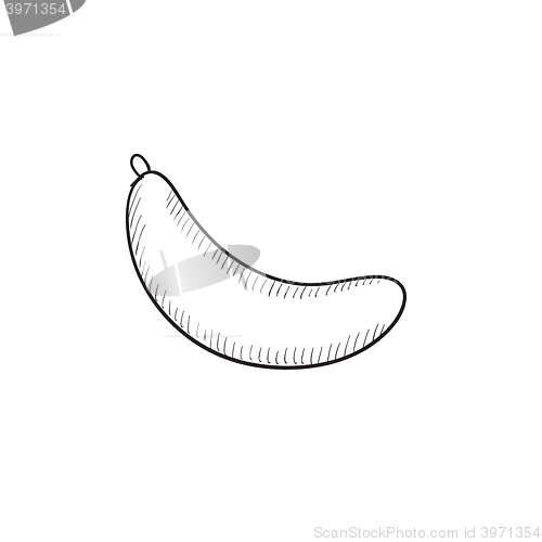Image of Banana sketch icon.