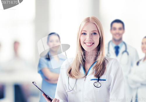 Image of female doctor with stethoscope