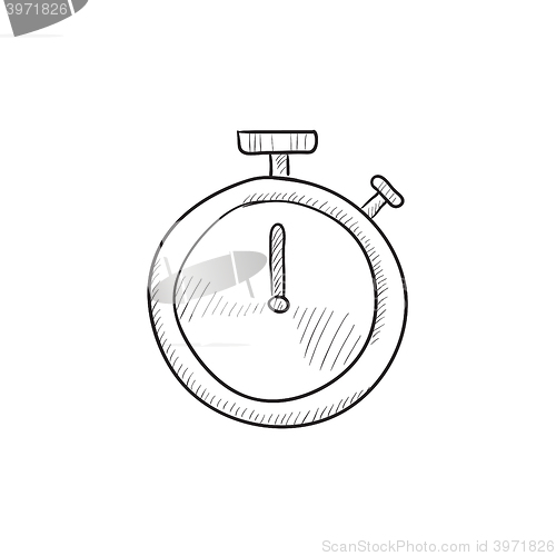 Image of Stopwatch sketch icon.