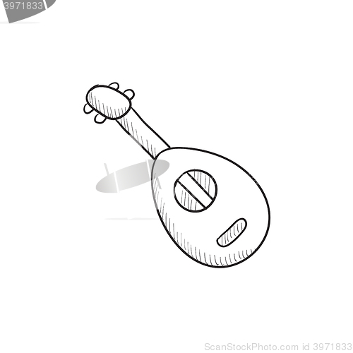 Image of Mandolin sketch icon.