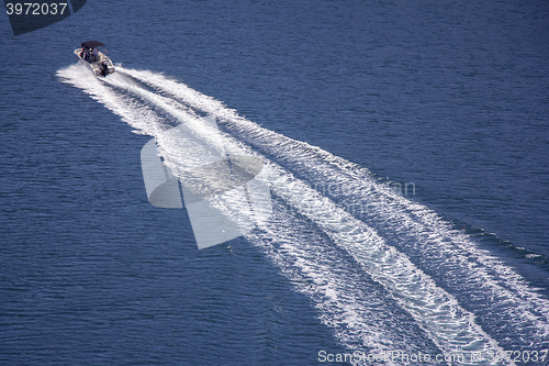 Image of Speedboat rides on the sea