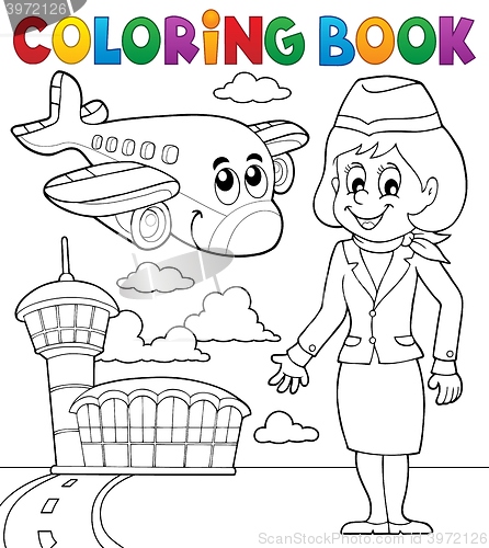 Image of Coloring book aviation theme 2