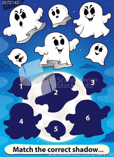 Image of Shadow match game with ghosts 1