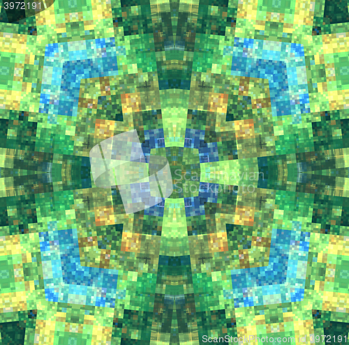 Image of Abstract motley concentric pattern