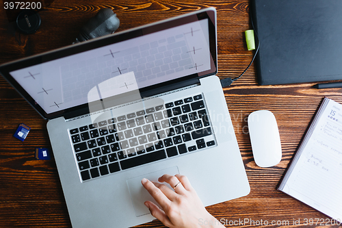 Image of Female designer working on computer