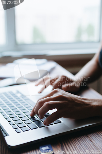 Image of girl working on computer