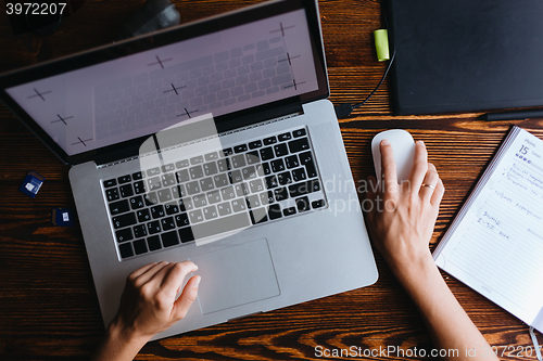 Image of Female designer working on computer