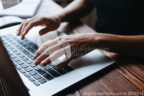 Image of Girl working on computer