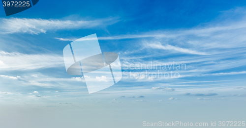 Image of Blue sky with clouds